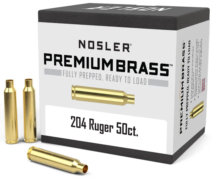 50 HÜLSEN .204 RUGER NOSLER Messinghülsen