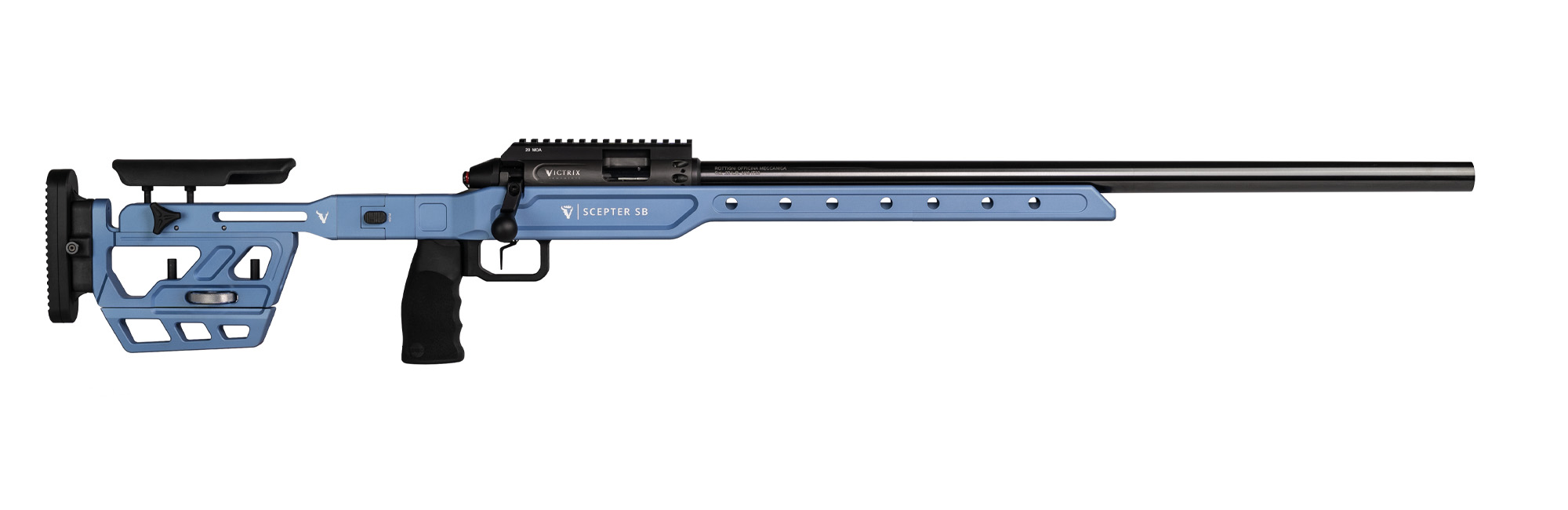 EL-Büchse Victrix Scepter SB .22lr 24'' Orobic Blue Lauflänge 24'', Drall 1-16''