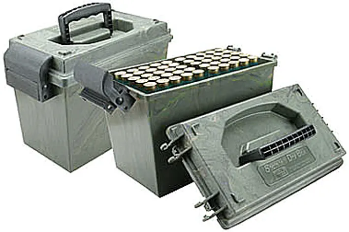 MTM DRY BOX KAL. 20 mit 2x50er Einsätzen camo, mit Scharnier SD-100-20-09