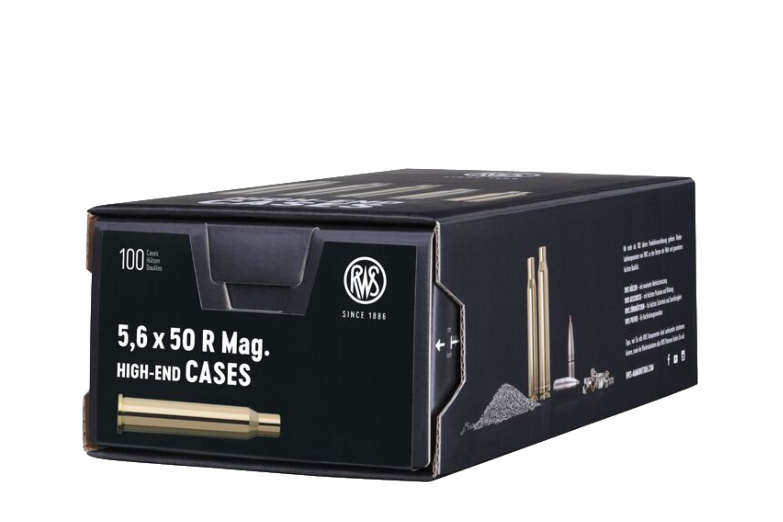 100 HÜLSEN RWS 5,6x50 R