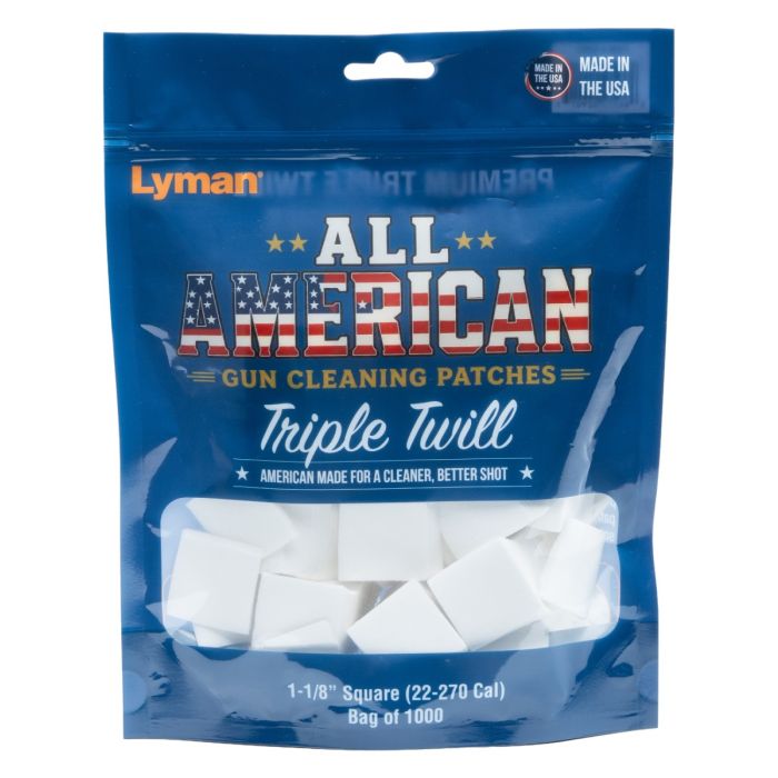1000 Lyman All-Am. Patches 28x28mm Reinigungspatches .22-7mm